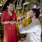 Swasika Instagram - The First Official Proposal 🥰🥰🥰 Mua : @abilashchickumakeupartist Swasikas Costume: @thantrek.design.couture Prem's Costume: @men_in_q_wedding Styling: @amal_gop Photography: @paper_plane_wedding Events : @pakyoweddings #ps4ever #psforever #swasikaprem #prem #wedding #love #marriage #loveisintheair #shoot #actors Cherai Beach, Kochi