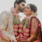 Swasika Instagram - We decided to do life together ❤️ Mua for Swasika : @abilashchickumakeupartist Mua for Prem : @makeoverbykichu Styling for swasika: @abilashchickumakeupartist Styling for prem: @amal_gop Special thanks : @nithinsuresh_su Blouse and dupatta : @jazaashdesignstudio Saree : @kanchivaram.in Prem's dress : @men_in_q_wedding Ornaments: @ttdevassy Garland: @blackgold_designingstudio Photography: @weddingbellsphotography Events. @oyster_events_ #swasikavj #swasika #premjacob #wedding #ps4ever #swasamay