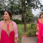 Swastika Mukherjee Instagram – Because the scenic beauty of Dhaka called for some pictures.  This gorgeous suit is by @tul_palav  all the way from Kashmir 🌸🌸

#dhakadiaries💕 #shajuguju Dhaka, Bangladesh
