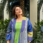 Swastika Mukherjee Instagram - A gentle reminder: Bindi goes with everything. 💚❤️ Outfit: @paromitabanerjee InterContinental Dhaka