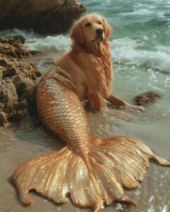 Swastika Mukherjee Instagram - If cuteness had faces… 🥹❤️ Posted @withregram • @sarashakeel MerDog 🧜‍♀️ x 🐶 . OFCOURSE I had to do a dog/puppy version of it ….. . . SaraShakeel x Ai