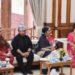 Swastika Mukherjee Instagram - It was such a magnificent surprise to receive an invitation to meet the Honourable Prime Minister of Bangladesh, Ma’am Sheikh Hasina and a huge honour to be at her residence to spend an hour with her. To be in the same space with stalwarts from my country, Sharmila Tagore ma’am and Mama pishi (Mamata Shankar), & Dr. Shohini Ghosh was a proud moment for me. I had the best delicacies of Dhaka at her residence and the tea was nothing I have ever had before. Thank you Director, Ahmed Muztaba Zamal of @dicff_filmfest for making this a possibility for us. Thank you @kaushik.taposh for helping me put @lipstickler ‘s name on the list. I didn’t want her to miss this once in a lifetime opportunity. The honourable PM is humble beyond words, elegant & graceful. She spoke about her kids like any other mother. I feel proud of myself. I wish my parents were here to be a part of this journey. I am so happy for you @tul_palav for being a part of this special day. The gorgeous ensemble belongs to them 💝