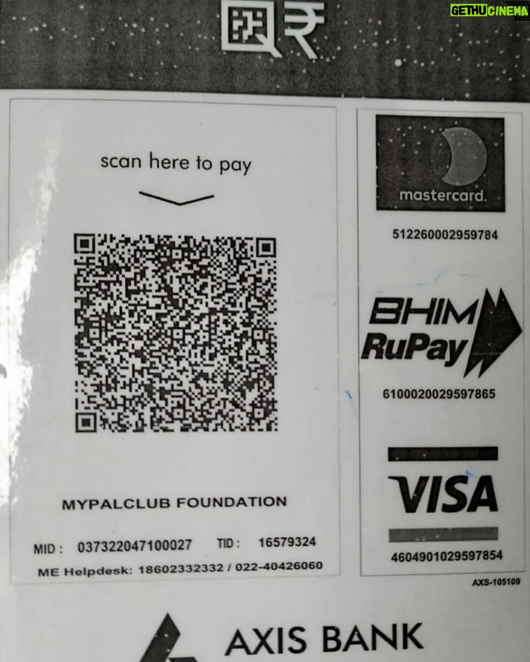 Swastika Mukherjee Instagram - Please donate and save this doggo ππ»ππ» Bank details to make a donation - Account number - 921020027695506 Name - Mypalclub Foundation Bank Name - The Axis Bank Ltd Location - Chitalsar, Thane IFSC code - UTIB0004710 Type of a/c - Current To donate via Gpay or any app, please scan the QR code. Details below. Posted @withregram β’ @mypalclub URGENT FUNDS NEEDED!! JARVIS, one of our lifetime wards has been diagnosed with oral melanoma - a form of cancer in the mouth. We noticed a swelling in his mouth in the second week of January and with 10 days, the growth has spread aggressively, occupying a major portion of his lower mandible. After consulting with his primary and specialist vets, we now have the option to have a surgery called a Mandibulectomy - removing the lower portion of his jaw, since this is the area affected with cancer at this time. There is no metastasis at this time and hence the vets have recommended this surgery for him. Jarvis is only 6 years old and he has a long life ahead. If there is any way we can help him live more years peacefully and without pain, we would choose to do that. The cost of the surgery alone is INR 85,000 and the rest of his care will definitely cost a lot. We want to give Jarvis a chance. He deserves this chance. Please please help Jarvis. Without your help, we will not be able to go ahead with this surgery and give him a chance to live. The vets have told us that the longer we wait, the more the chances are or things getting much worse. Every donation made is eligible to receive tax exemption too. Bank details to make a donation - Account number - 921020027695506 Name - Mypalclub Foundation Bank Name - The Axis Bank Ltd Location - Chitalsar, Thane IFSC code - UTIB0004710 Type of a/c - Current To donate via Gpay or any app, please scan the QR code. All donations are eligible to receive 80G tax exemption. Please send us your details so that we can send you the receipt. DM us @mypalclub on Instagram or email us on mypalclubfoundation@gmail.com You can also donate via the link - https://www.ketto.org/fundraiser/helpmypalclubfoundation
