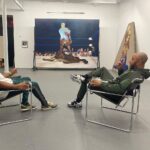 Swizz Beatz Instagram - This is a true masterpiece by #tituskaphar called A puzzled Revolution 🧩 I remember this day like yesterday 😅it was my birthday and my wife had Titus set it up for me to have breakfast with the painting 🙏🏽 I think it’s his strongest most unique work. The most amazing part is the work comes with 3 different canvases that slide in and out of the painting changing the subject 🙆🏽👀⚡️ This Masterpiece is on view @brooklynmuseum for our show GIANTS ⚡️ Please go see and tag us in the photo @thedeancollection …..