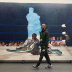 Swizz Beatz Instagram - This is a true masterpiece by #tituskaphar called A puzzled Revolution 🧩 I remember this day like yesterday 😅it was my birthday and my wife had Titus set it up for me to have breakfast with the painting 🙏🏽 I think it’s his strongest most unique work. The most amazing part is the work comes with 3 different canvases that slide in and out of the painting changing the subject 🙆🏽👀⚡️ This Masterpiece is on view @brooklynmuseum for our show GIANTS ⚡️ Please go see and tag us in the photo @thedeancollection …..