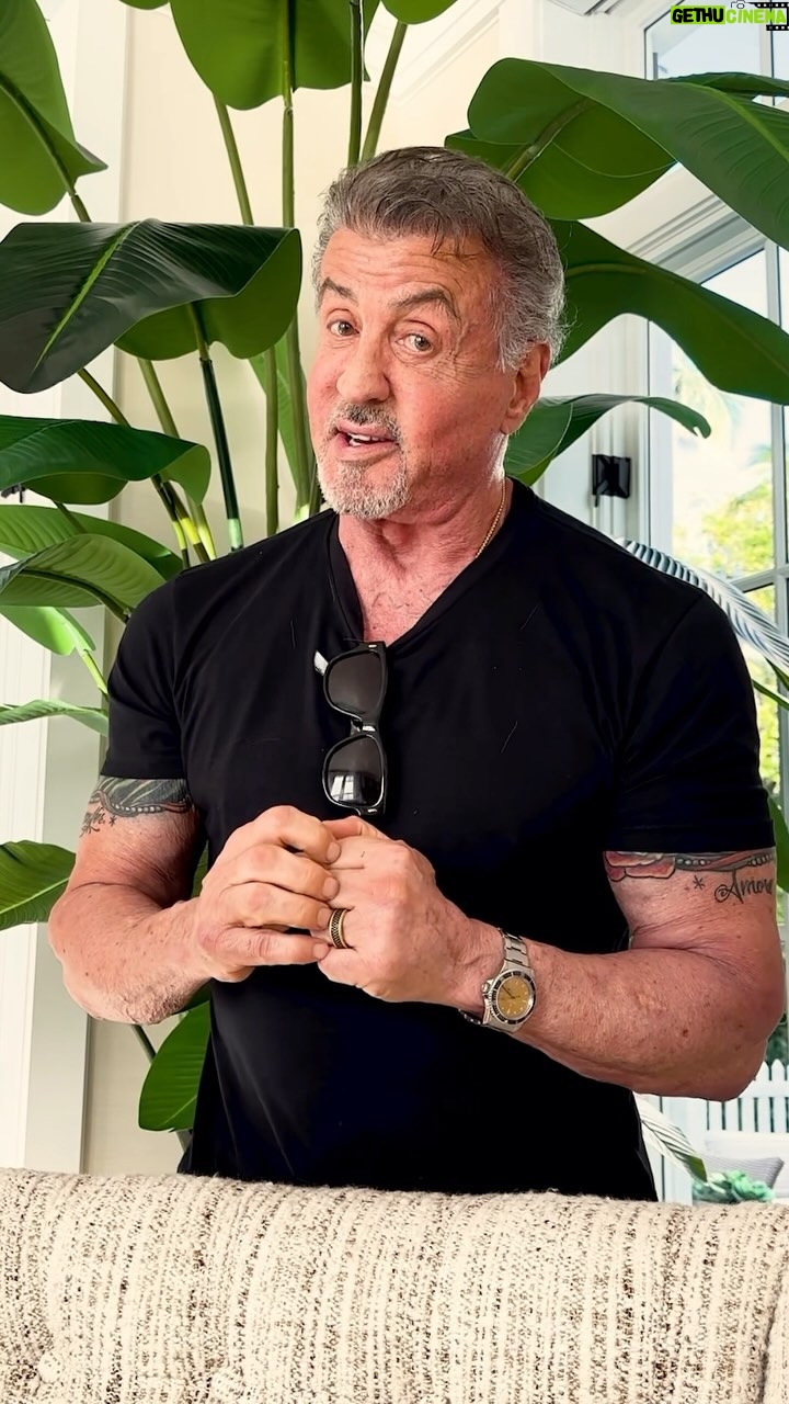 Sylvester Stallone Instagram - Throwback of me and De Niro. Keep punching, Bobby 🥊