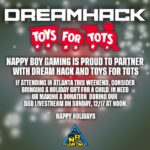 T-Pain Instagram - Help them kids 🙏🏿🙏🏿 @nappyboygaming x @dreamhack x @toysfortotsofficial