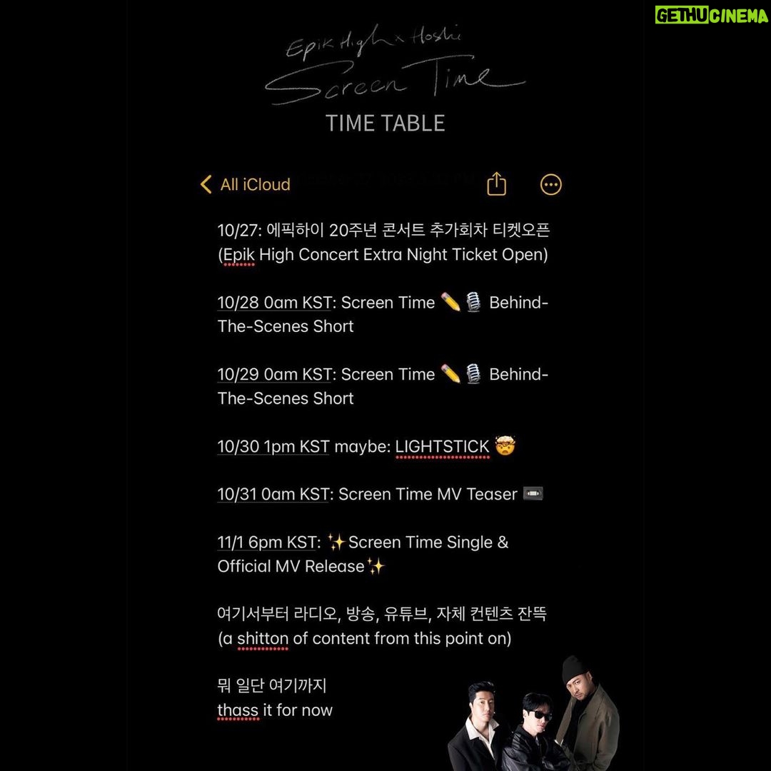 Tablo - 21.5K Likes - 케이팝 제대로 하는 제 동생들이 저한테 컴백 타임테이블(?) 해야한다고 하는데 이렇게 하는거 맞죠
so my big time k-pop dongsengs say I need to do a comeback timetable or whatever. is this how u do it
#나KPOP잘함 #에픽하이 #EPIKHIGH