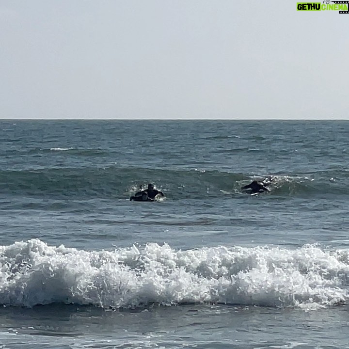 Taeil Instagram - First surfing Sunset Beach, Malibu, California