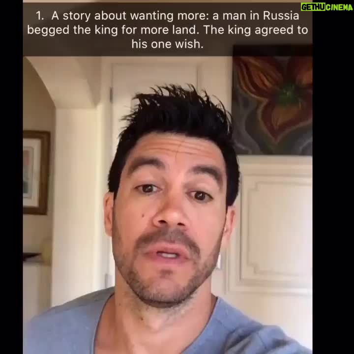 Tai Lopez Instagram - A story based on Tolstoy... It's ok to want to do big things. Just know when to be satisfied...