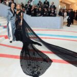 Taika Waititi Instagram - In other news that isn't quite as interesting as JP Morgan acquiring something... the #metgala was amazing. Thanks to the many wonderful souls who helped make it work, especially the incredible @prabalgurung for creating these outfits for us and my favourite @cartier for the sparkles. Love also to the immortal @jeanneyangstyle and the eternally patient @teamid for finding last minute undies. Also a special thanks to @jaredleto for the cat head. 📸: @lewismirrett @vincenttullo Makeup @melissa.dezarate #metgala2023 @gettyentertainment @metcostumeinstitute @voguemagazine