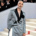 Taika Waititi Instagram - In other news that isn't quite as interesting as JP Morgan acquiring something... the #metgala was amazing. Thanks to the many wonderful souls who helped make it work, especially the incredible @prabalgurung for creating these outfits for us and my favourite @cartier for the sparkles. Love also to the immortal @jeanneyangstyle and the eternally patient @teamid for finding last minute undies. Also a special thanks to @jaredleto for the cat head. 📸: @lewismirrett @vincenttullo Makeup @melissa.dezarate #metgala2023 @gettyentertainment @metcostumeinstitute @voguemagazine