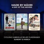 Taika Waititi Instagram - Aotearoa! Kia ora whānau. As you probably know, a lot of our areas on the coast were hit HARD by that bitch, Cyclone Gabrielle. A lot of people lost everything and here's something we can do to help. Please read on. On Sunday 12th March, Silky Otter Cinemas and Matewa Media are presenting ‘Made by Māori: A Day at the Movies’, a full day of iconic films on the big screen. Thanks to the filmmakers, 100% of every ticket sale will be donated directly to communities that have been devastated by Cyclone Gabrielle; Te Tairāwhiti on the East Coast and Ngāti Kahungunu in Hawkes Bay. This will happen at all Silky Otter Cinema locations, which include Ōrākei and Ponsonby in Tāmaki Makaurau Auckland, Wigram in Ōtautahi Christchurch, and Richmond in Whakatū Nelson. Celebrating Māori filmmaking, the films included are; What We Do In The Shadows, Boy, Hunt For The Wilderpeople, Merata, Muru, Mauri, Cousins, Utu Redux, Ngāti, Moana Reo Māori, The Lion King Reo Māori and Frozen Reo Māori. These films have been supplied courtesy of Te Tumu Whakaata Taonga New Zealand Film Commission and Disney. Link in bio if you can't make it but would like to donate. It's all appreciated! Mauri Ora!