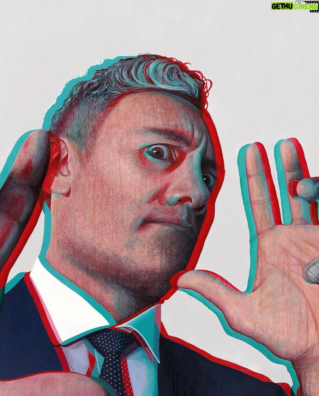 Taika Waititi Instagram - The Year of Living Taikarously continues as @claus_stangl_art crushes life by winning the Archibald Packing Room Prize in Australia for his portrait of Hollywood good-boy, Taika Waititi. This is an absolute kick in the baramundies for Ockers as they try to figure out how the fuck a New Zealand supermodel won one of their most beloved awards. Tomorrow we'll all be hearing how "the prize isn't even that special anyway" and "is painting still even a thing?" Yes, it is a thing. And what's better than a 2D painting of this gifted, cocky, Kiwi son of a gunslinger... is that's a 3D painting! More Taika, more reason to live! Thank you Claus, thanks Archie, and thank you, 'Straya. @Artgalleryofnsw @claus_stangl_art #ArchibaldPrize #PackingRoomPrize