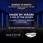 Taika Waititi Instagram - Aotearoa! Kia ora whānau. As you probably know, a lot of our areas on the coast were hit HARD by that bitch, Cyclone Gabrielle. A lot of people lost everything and here's something we can do to help. Please read on. On Sunday 12th March, Silky Otter Cinemas and Matewa Media are presenting ‘Made by Māori: A Day at the Movies’, a full day of iconic films on the big screen. Thanks to the filmmakers, 100% of every ticket sale will be donated directly to communities that have been devastated by Cyclone Gabrielle; Te Tairāwhiti on the East Coast and Ngāti Kahungunu in Hawkes Bay. This will happen at all Silky Otter Cinema locations, which include Ōrākei and Ponsonby in Tāmaki Makaurau Auckland, Wigram in Ōtautahi Christchurch, and Richmond in Whakatū Nelson. Celebrating Māori filmmaking, the films included are; What We Do In The Shadows, Boy, Hunt For The Wilderpeople, Merata, Muru, Mauri, Cousins, Utu Redux, Ngāti, Moana Reo Māori, The Lion King Reo Māori and Frozen Reo Māori. These films have been supplied courtesy of Te Tumu Whakaata Taonga New Zealand Film Commission and Disney. Link in bio if you can't make it but would like to donate. It's all appreciated! Mauri Ora!