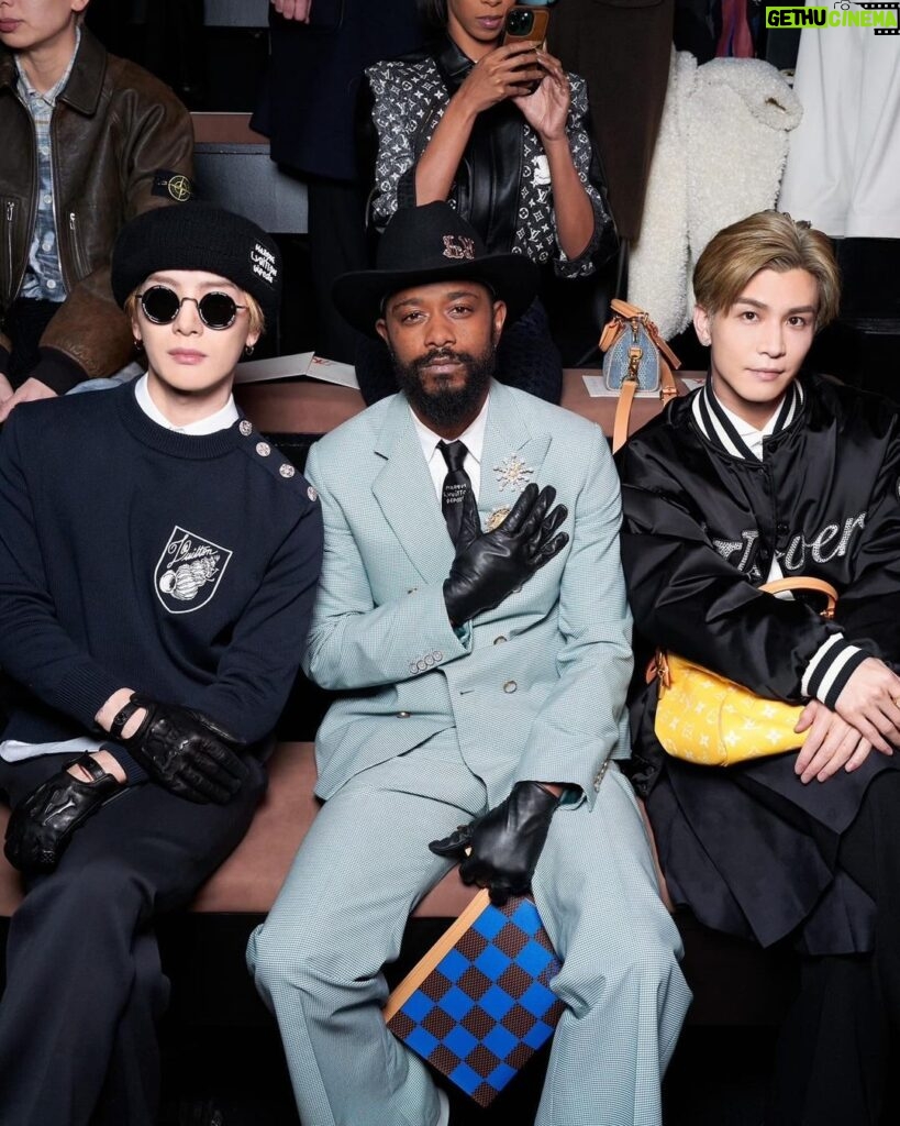 Takanori Iwata Instagram - Thank you for having me @louisvuitton @pharrell At the LV Men's Fall-Winter 2024 show. Collection was awesome‼ 刺激的な経験でした🫱🏻‍🫲🏼⚡ #LVMenFW24 #louisvuitton #LVFashion Paris, France