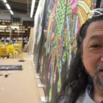 Takashi Murakami Instagram - 2024 Jan 06 7:00 am In my Studio. ㊙️ Saitama Prefecture