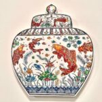 Takashi Murakami Instagram - If you’ve walked through our collection galleries before, you may notice a very familiar Ming dynasty Chinese porcelain jar in #MurakamiMonsterized. On view for the first time, this is one of several new works Murakami created for this exhibition. Murakami’s love of ceramics led him to start translating their designs into paintings, beginning with his monumental blue and white Qinghua series which are also part of this exhibition. Inspired to make a painting of our lidded jar, exhibition curator Laura Allen brought photos of the artwork to his studio in 2019. 🏛️ See this new painting by Murakami then head to the second floor galleries to see the original lidded jar that inspired him. But be sure to visit soon! The last day to see “Murakami: Monsterized” is Feb. 12. #MuseumDifferently #AsianArtMuseum #TakashiMurakami Asian Art Museum