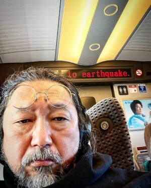 Takashi Murakami Instagram - Yesterday evening, a major earthquake hit the Noto Peninsula (Ishikawa Prefecture) area.
I pray that normal life will be restored as quickly as possible for those affected by the Noto earthquake. 🙏

Japan constantly experiences earthquakes, really all the time.
Foreigners often say that Japanese people are meticulous and value cleanliness, and I think it actually has something to do with Japan's wild natural phenomena.
I believe that this is an appropriate way of life that results from a sense of impermanence—a sense that our lives are as fleeting as the leaves on a tree and that we must live humbly—faced with the utter fickleness of nature in Japan, which both gives us beautiful and wonderful gifts and takes the lives of tens of thousands of people.

Our country is located on the oceanic plate subduction zone so it’s unavoidable, but the country is periodically hit by natural catastrophes such as great earthquakes and typhoons and, therefore, the nature has always been equated with fierce gods. This is why monotheism has not taken root in Japan.
The reason the raging gods of nature are not demonized in Japan is because when there are no such disasters occurring, they really bring abundant blessings.

The Kanto region, where Tokyo is located, is supposedly due for a major earthquake according to the cycle. In addition, famous Mt. Fuji is also approaching the point in the cycle where it will erupt.

After the previous Great Kanto Earthquake, Japan plunged into a world war. The devastation of people's hearts and minds resulting from the natural disaster may have had something to do with the development.

Whatever the case may be, I wish for the safety of everyone in the Noto region.

The music here is Anpanman's March, which I understand was often played after the Great East Japan Earthquake of 2011 to encourage children in the affected areas.