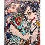 Takashi Murakami Instagram - Only 25 more days left of my solo exhibition “Takashi Murakami: Unfamiliar People - Swelling of Monsterized Human Ego" at the Asian Art Museum of San Francisco. @asianartmuseum On February 8, they will be holding the third and final campaign to gift the highly popular Collectible Trading Card with the admissions ticket. (Completed sets of these are being traded at high prices on the Japanese resale site Mercari.) The painting shown in this post is titled "Judgement Day”. In my conversations with the curator Laura Allen, she asked me to create a large iconic work suitable for the exhibition's theme, monsters. I am quite proud of this resulting work, which I created by mixing the monstrosity of human beings I felt through the pandemic with the strange imageries of Ukiyoe from the Edo period (1603 - 1868). Ukiyoe was a theme that I had always avoided in the past, so I am very grateful that Laura's guidance allowed me to create a work addressing it for the first time. Please come and see my new endeavor in the few remaining days of the exhibition. "Judgement Day" The SFAAM "Murakami: Monsterized" exhibition is until February 12th. #AsianArtMuseum #MuseumDifferently #TakashiMurakami