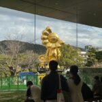 Takashi Murakami Instagram - @kyotocitykyoceramuseum @takashimurakami_mononoke_kyoto The installation will take about a month. Make it appear in the pond. Finally, the LV @louisvuitton trunk will be installed at your feet! It will be completed in early March. Please look forward to it. 🙇‍♂️ 京都市京セラ美術館（京都市美術館）