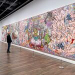 Takashi Murakami Instagram – Takashi Murakami’s newest masterwork, which also makes its premiere at #MurakamiMonsterized, is titled “Judgement Day” — an 82 feet long painting that used 10,000 different silk screens and was produced in a matter of several weeks! 😱
The main figure in the center is Enma, the King of Hell in Buddhism. But you’ll also find zombie-like kabuki actors dressed as samurai and geisha, and two groups of yokai (Japanese supernatural beings).
Akin to music sampling, Murakami was inspired by different artistic styles to create a visual feast of images. You may notice references to 19th century Japanese woodblock prints, including works by Utagawa Kuniyoshi and Tsukioka Yoshitoshi, and Murakami’s use of trompe-l’œil or western optical illusion techniques.
👹 Visit “Murakami: Monsterized” to get a closer look at all of the details of Murakami’s latest paintings. Plan your holiday visit to experience this blockbuster exhibition at asianart.org.
#AsianArtMuseum #MuseumDifferently #TakashiMurakami
© Takashi Murakami/Kaikai Kiki Co., Ltd. All Rights Reserved. Asian Art Museum
