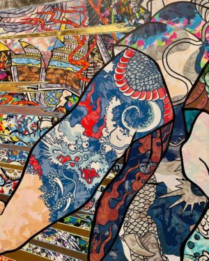 Takashi Murakami Instagram - Takashi Murakami’s newest masterwork, which also makes its premiere at #MurakamiMonsterized, is titled “Judgement Day” — an 82 feet long painting that used 10,000 different silk screens and was produced in a matter of several weeks! 😱

The main figure in the center is Enma, the King of Hell in Buddhism. But you’ll also find zombie-like kabuki actors dressed as samurai and geisha, and two groups of yokai (Japanese supernatural beings). 

Akin to music sampling, Murakami was inspired by different artistic styles to create a visual feast of images. You may notice references to 19th century Japanese woodblock prints, including works by Utagawa Kuniyoshi and Tsukioka Yoshitoshi, and Murakami’s use of trompe-l’œil or western optical illusion techniques.

👹 Visit “Murakami: Monsterized” to get a closer look at all of the details of Murakami’s latest paintings. Plan your holiday visit to experience this blockbuster exhibition at asianart.org.

#AsianArtMuseum #MuseumDifferently #TakashiMurakami 

© Takashi Murakami/Kaikai Kiki Co., Ltd. All Rights Reserved.