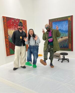 Takashi Murakami Instagram - The sneaker creators I first met at ComplexCon @complexcon years ago have now become big names. 
Ah, to be young is amazing!

@SaleheBembury and @MrBailey