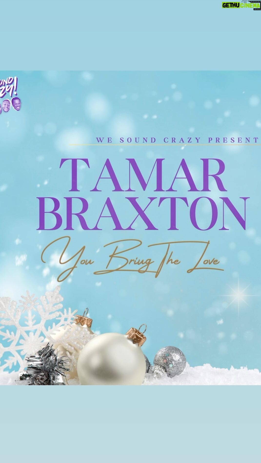 Tamar Braxton Instagram - 🚨WORLDWIDE EXCLUSIVE🚨 WE SOUND CRAZY Presents… @tamarbraxton “You Bring The Love” ❄️ 🤍. 11.17.23 ‼️ A new Holiday classic is coming your way! Its been so hard keeping this secret because..The VOCALS!! We had a blast writing and recording with Tamar. What other podcast is giving you an original song with a bonafide star!!!???? *soulja boy voice* It’s a @louisyorkmusic production. Thank you @visitmusiccity for your continued support!🙏🏾🎶 PRESAVE IT NOW. Link in bio!! This Friday 11.17.23 🎄✨ #YouBringTheLove x #TamarBraxton x #WeSoundCrazy. Nashville, Tennessee