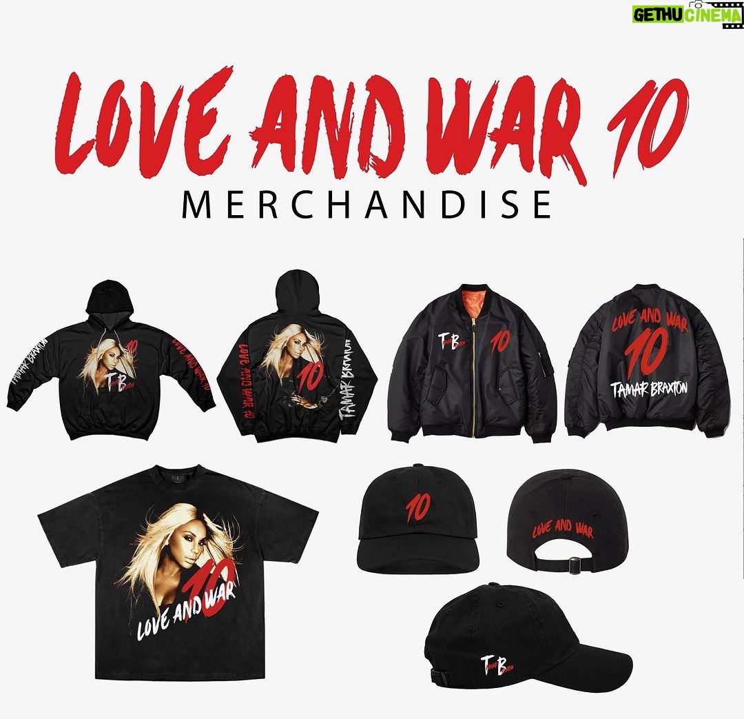 Tamar Braxton Instagram - The @loveandwar10yr starts tomorrow in Dallas @hobdallas ! Merch will be available at the venues, and will be available online soon! Can you believe it starts tomorrow!!! 🔥🔥🔥