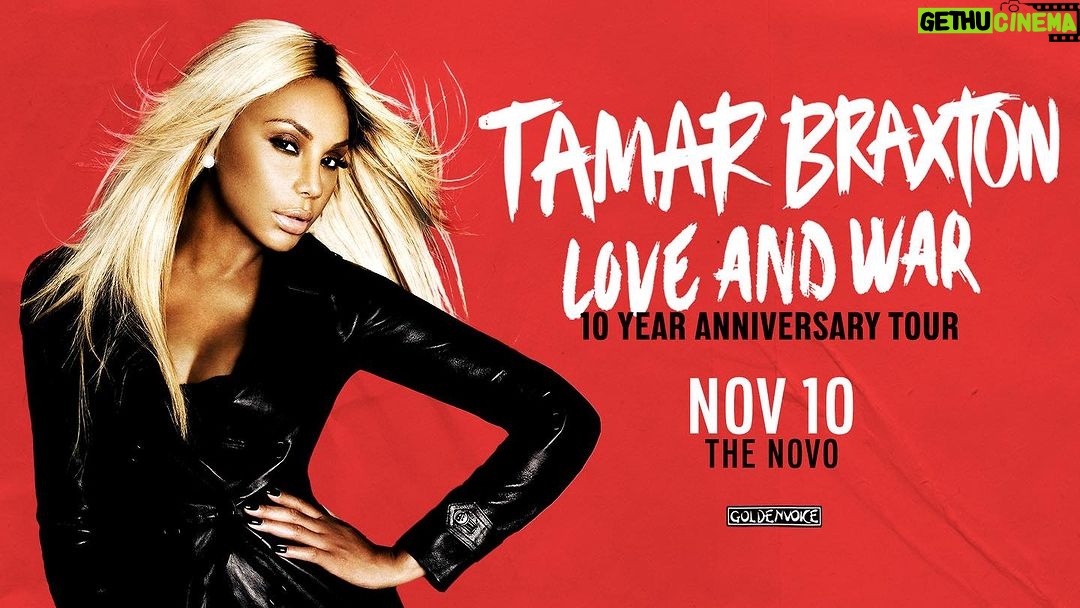 Tamar Braxton Instagram - Tickets for the Los Angeles show @thenovodtla are now on sale! LA will be the last stop of the tour this year, and is going to be super special! Get your tickets now!on The Novo website or @axsevents @loveandwar10yr