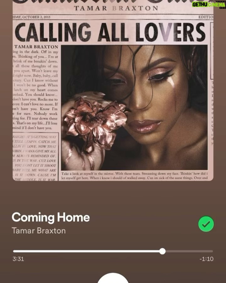Tamar Braxton Instagram - Which album track does everyone wanna hear on the Love and War 10 tour? @loveandwar10yr and DONT say if you donβt wanna love me ππ©πβ¨β¨β¨