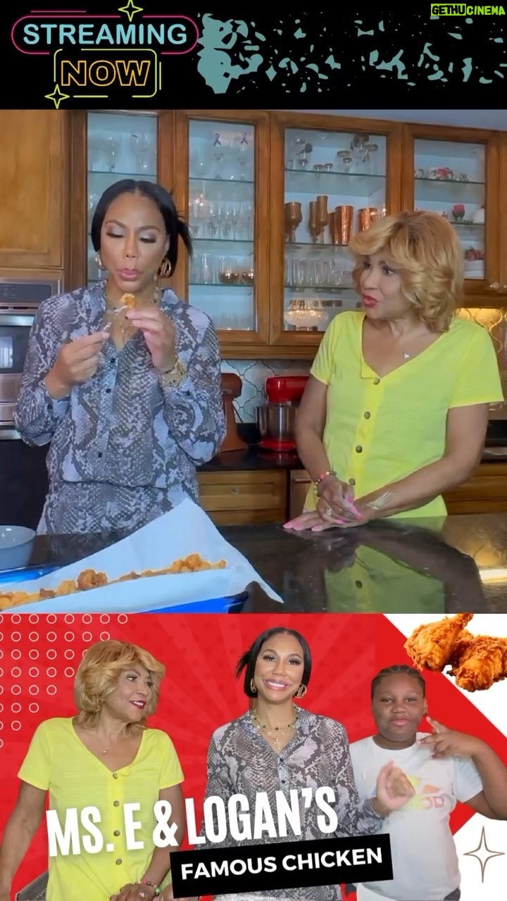 Tamar Braxton Instagram - I’m back with another cooking episode🏆 this time my mama @evelynbraxton and @loganland8 is front and center and my mother doesn’t Seen pleased 🤣🤣