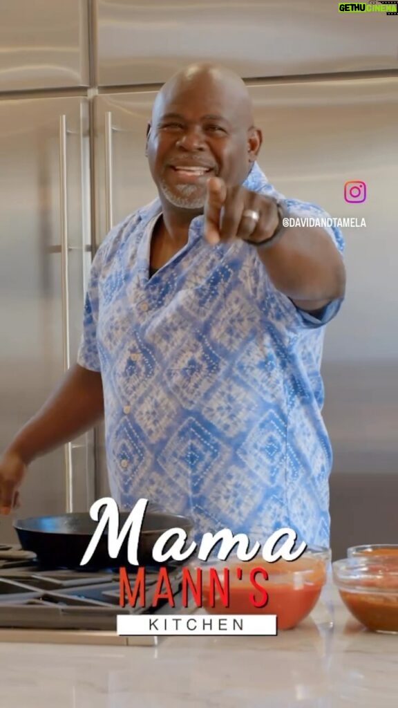 Tamela Mann Instagram - 👨🏾‍🍳David’s Famous Chili 🌶️ Spice up your day with this hilarious episode of Mama Mann’s Kitchen! Don't miss out on all the fun and deliciousness, tune in now on our YouTube channel! YouTube/MannTv🔥🌶️🍲 #chilichallenge #mamamannskitchen #spiceupyourlife #yum