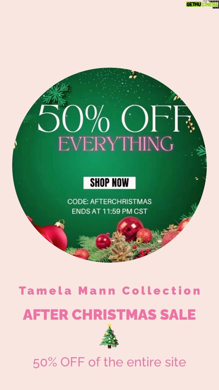 Tamela Mann Instagram - πDonβt miss the after Christmas sale at @tamelamanncollection 50% off of the entire site. Use code ππΎ AFTERCHRISTMAS