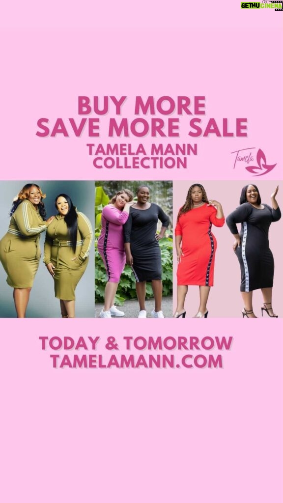 Tamela Mann Instagram - The Tamela Mann Collection's biggest sale of the year is here for 2 days only 😳 Today and Tomorrow, the more you shop, the more you save! Buy 2 items, take 20% off with code: TM20 Buy 3 items, take 30% off with code: TM30 Buy 4 items, take 40% off with code: TM40 Shop your favorite pieces at TamelaMann.com 🥰
