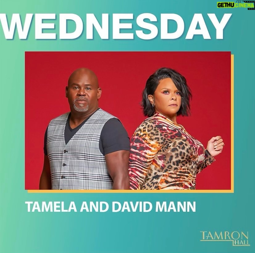 Tamela Mann Instagram - It’s always wonderful to see our sister @tamronhall at the @tamronhallshow Tune in Wednesday!! #Mannandwife #DavidandTamela #tamronhall #overcomer #mannfamilydinner #manntv
