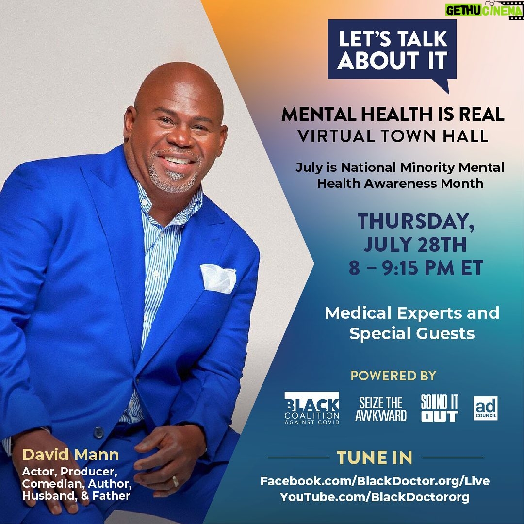 Tamela Mann Instagram - Join me live tomorrow for a real and honest conversation about mental health in our community. #help #helpme #blackdoctorscoalition #adcouncil