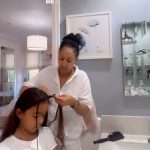 Tamera Mowry-Housley Instagram - Doing Ariah’s hair is our little daily ritual, a sweet symphony of love and laughter.💖 These are the moments we’ll treasure forever. Cherishing every strand, every smile, every memory we create together. ✨ What are your special moments with your little ones?🩷 #momlife #grwm