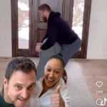 Tamera Mowry-Housley Instagram - Saw this and had to try it with @adamhousley . Looks easier than it is I must say. But we did it the first try once I talked myself into it. 🤣