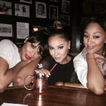 Tamera Mowry-Housley Instagram - Do you remember @tamarbraxton and @adriennebailon the convo during this pic? Love you girls. #rhrowbackthursday Man, how life has changed. 🖤 Valley Inn Restaurant and Bar