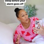 Tamera Mowry-Housley Instagram - Savoring those precious extra moment of sleep before the alarm rings😴💤 Inspo✨: @vibin.wit.tay