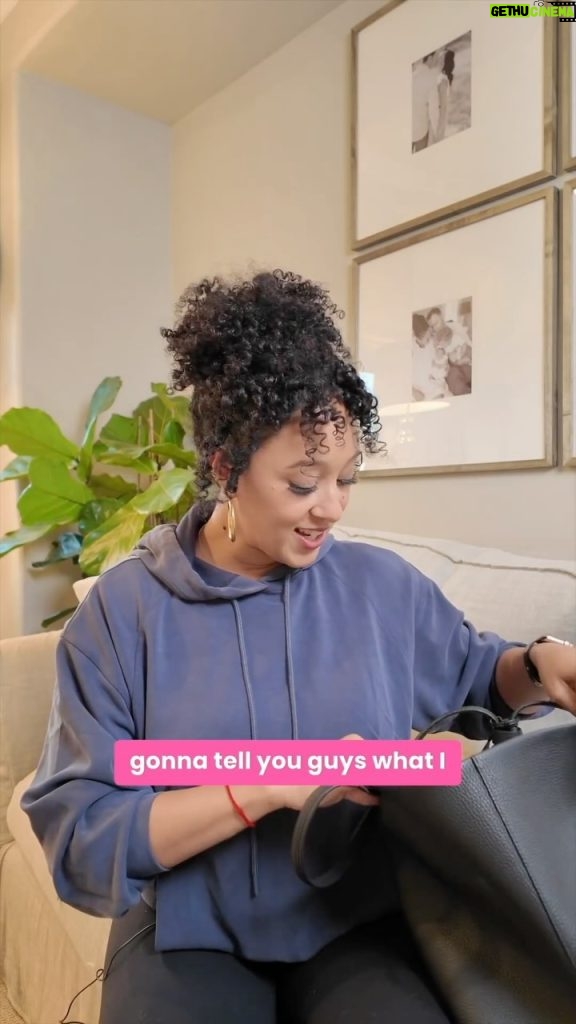 Tamera Mowry-Housley Instagram - Okay, I did not expect that ending! 😂👜 Honestly, I'm still blushing about what popped out at the end – so embarrassing! 🙈 What do y'all ladies keep in your bag? Tell me I'm not alone in this! #whatsinmybag #embarrassing
