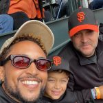 Tamera Mowry-Housley Instagram - A day filled with family, fun, and a whole lot of @sfgiants spirit! ⚾️❤️ The joy on my kids' faces as they met some of their favorite players was priceless. So grateful to share this incredible experience with my family. (Tahj we know you love the Dodgers thanks for being there anyways 🤣) Memories made, cheers shared, and Giants pride shining bright! 🌟🧡