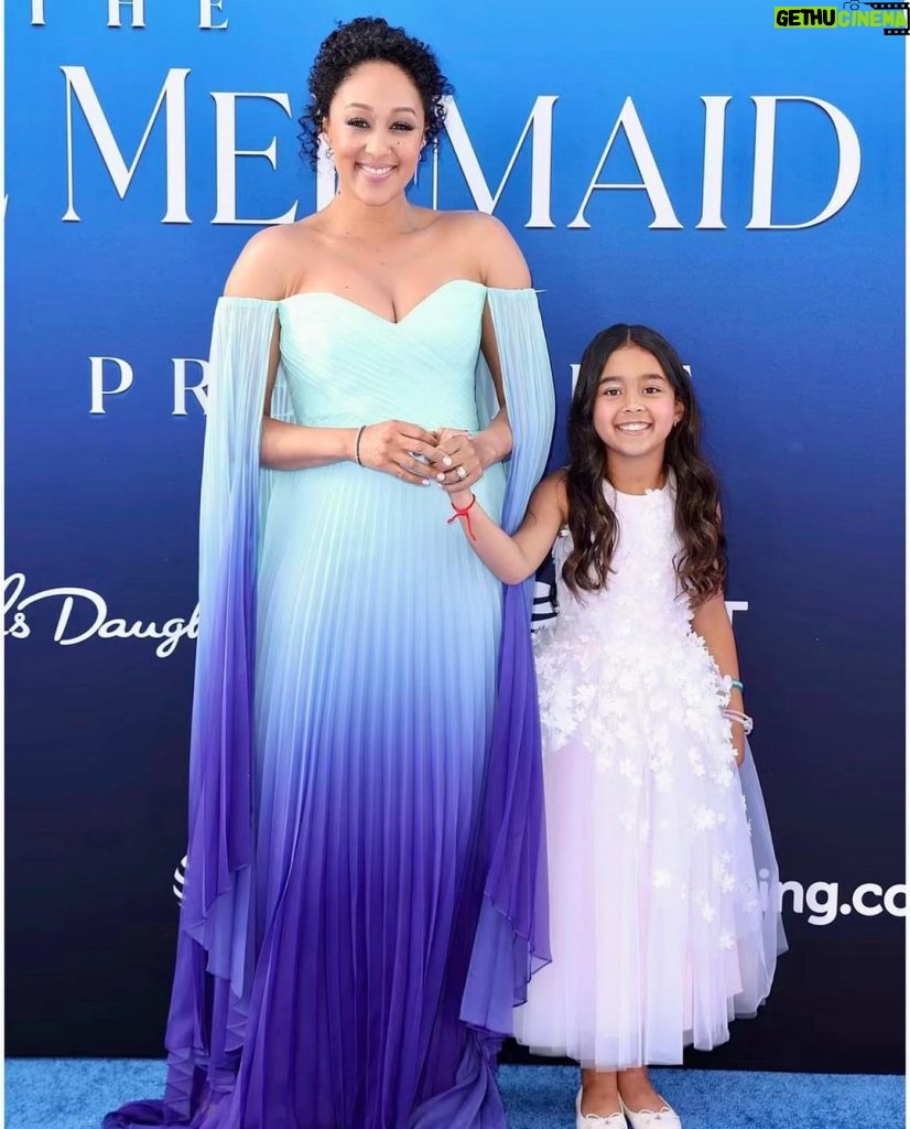 Tamera Mowry-Housley Instagram - This night was a fairytale come true! Celebrating the premiere of The Little Mermaid with @tiamowry and our daughters Ariah and Cairo was a magical moment we'll never forget. The power of storytelling and representation is so important for young girls everywhere. Ariah had the time of her life! Seeing her face light up with excitement and joy as she watched the film and danced along to the songs was priceless. Thank you, @ @disney , for bringing us together and creating memories that will last a lifetime.🧜🏽‍♀️🎬🎶