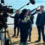 Tamera Mowry-Housley Instagram - Looking back at my favorite project to have been a part of this year! ❤️ Here are some memories and #BTS of #MurderInGMajor !🤩📽️  1. Gethsamane Brown💓 At this moment my driver was taking me to my first day to shoot my first scene of the day. The moment I read the script. I knew I would fall in love playing her. Excited for you guys who haven’t seen her yet to meet her! Hope you enjoy her as much as I did playing her.☺️ 2 - 3. I was obsessed with this bike! At one point we tried to ride together on this thing. But it was safer to have it rigged. You’ll see us on the bike together in two scenes.🚲 4 - 7. This was the last set up of the day. One of my fav moments in the movie. It was so easy working with Risteard because he embodied the ghost Eamon effortlessly. 🙌🏽🥹 This film is so special to me for so many reasons and you’ll be able to see it again on Jan 1st on the Halmark Channel!🫶🏽📺