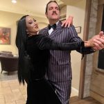 Tamera Mowry-Housley Instagram - Had to go with the classic #theaddamsfamily 🕸️. One of our fav cartoons to watch when we were kids. How’s we do?! 🎃 Who’s your fav? #happyhalloween #familyandfriends Make-up @muajanet Prosthetic make-up (Adens bald head) @hairmakeuptaramarshell ✨