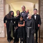Tamera Mowry-Housley Instagram - Had to go with the classic #theaddamsfamily 🕸️. One of our fav cartoons to watch when we were kids. How’s we do?! 🎃 Who’s your fav? #happyhalloween #familyandfriends Make-up @muajanet Prosthetic make-up (Adens bald head) @hairmakeuptaramarshell ✨