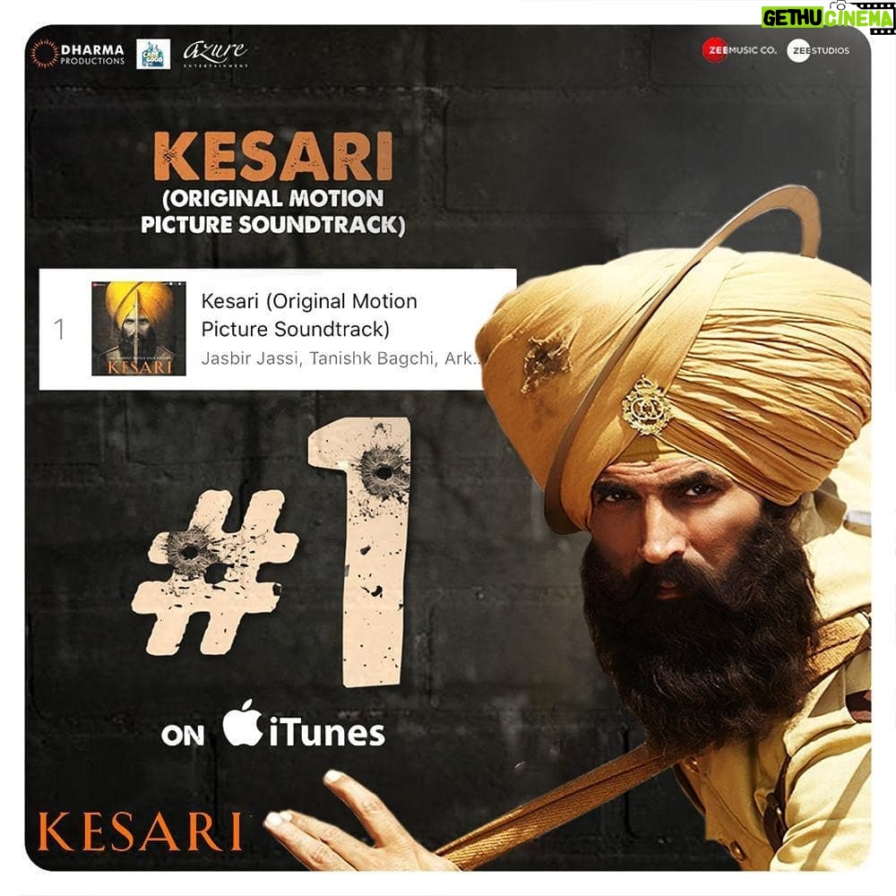Tanishk Bagchi Instagram - The #Kesari music takes the number 1 position on #iTunes Charts. Thank you for the love guys.ππ΅ - @karanjohar | @akshaykumar | @parineetichopra | @dharmamovies | @anurag_singh_films | @apoorva1972 | @sunirkheterpal | #CapeOfGoodFilms | @iamazureent | @zeestudiosofficial | @azeemdayani | #SanuKehndi | #VeMaahi
