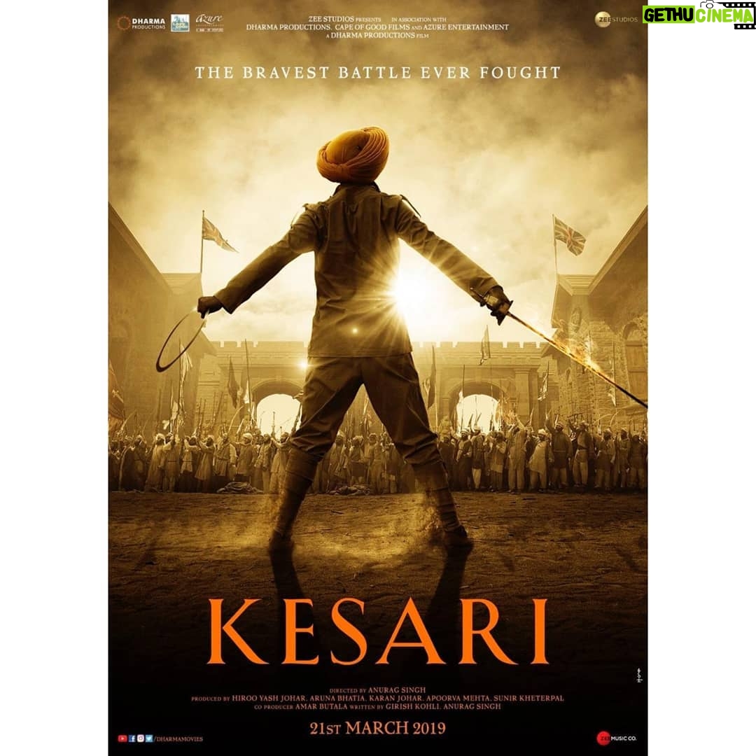 Tanishk Bagchi Instagram - Proud, Humbled and Blessed to be a part of this bravest story of the history. Thank you @azeemdayani for this one. #Kesariš - @akshaykumar @parineetichopra @karanjohar @dharmamovies #AnuragSingh @apoorva1972 @sunirkheterpal #CapeOfGoodFilms @iamazureent @zeestudiosofficial